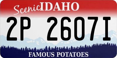 ID license plate 2P2607I