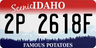 ID license plate 2P2618F
