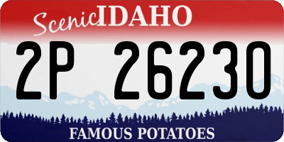 ID license plate 2P2623O