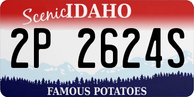ID license plate 2P2624S