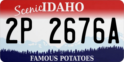 ID license plate 2P2676A