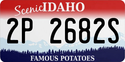 ID license plate 2P2682S