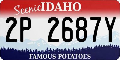 ID license plate 2P2687Y