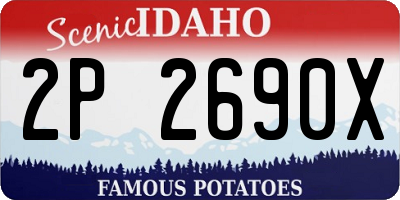 ID license plate 2P2690X
