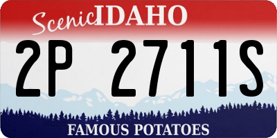 ID license plate 2P2711S