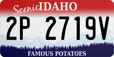 ID license plate 2P2719V