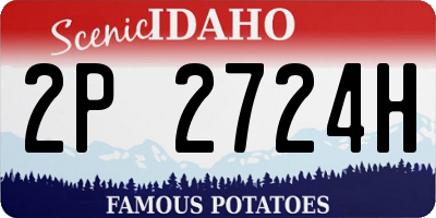 ID license plate 2P2724H