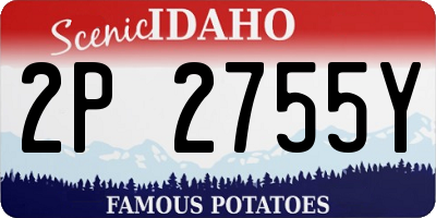 ID license plate 2P2755Y