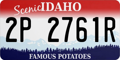 ID license plate 2P2761R
