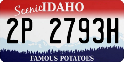 ID license plate 2P2793H