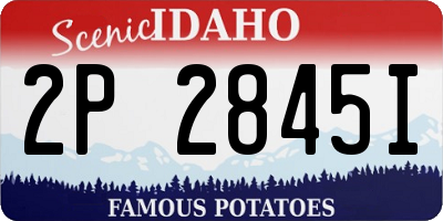 ID license plate 2P2845I