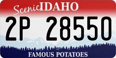 ID license plate 2P2855O