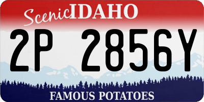 ID license plate 2P2856Y