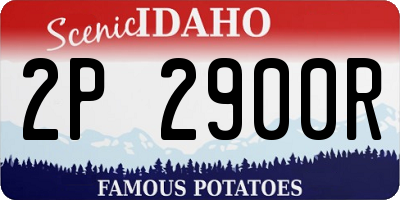 ID license plate 2P2900R