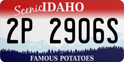 ID license plate 2P2906S
