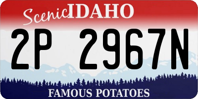 ID license plate 2P2967N