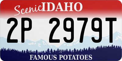 ID license plate 2P2979T