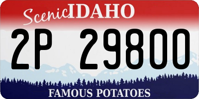 ID license plate 2P2980O