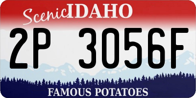 ID license plate 2P3056F