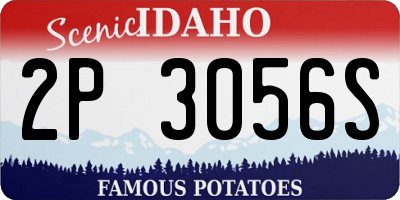 ID license plate 2P3056S