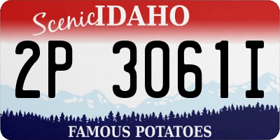 ID license plate 2P3061I