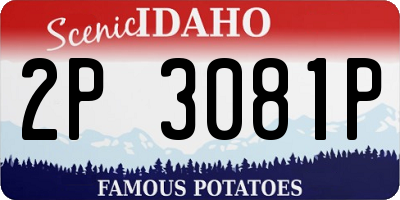 ID license plate 2P3081P