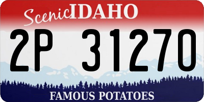 ID license plate 2P3127O