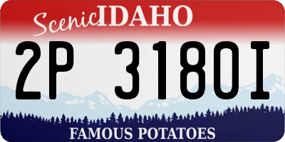 ID license plate 2P3180I