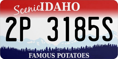 ID license plate 2P3185S
