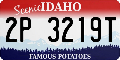ID license plate 2P3219T