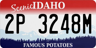 ID license plate 2P3248M