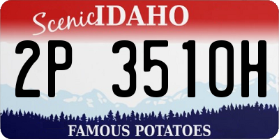 ID license plate 2P3510H