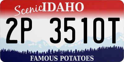 ID license plate 2P3510T