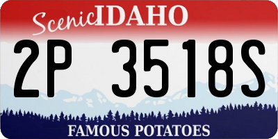 ID license plate 2P3518S