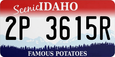 ID license plate 2P3615R