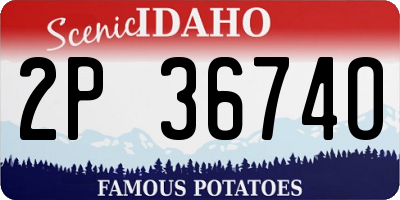 ID license plate 2P3674O