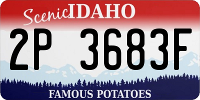 ID license plate 2P3683F
