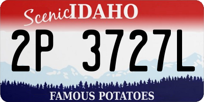 ID license plate 2P3727L
