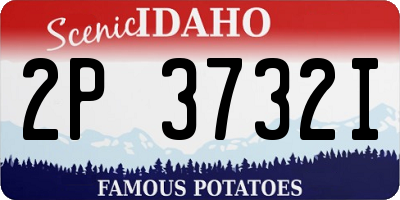 ID license plate 2P3732I
