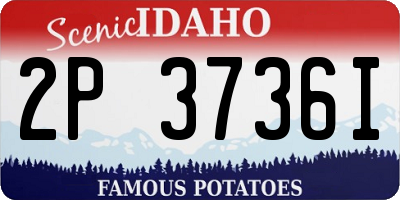 ID license plate 2P3736I