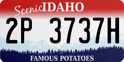 ID license plate 2P3737H