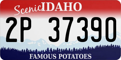 ID license plate 2P3739O