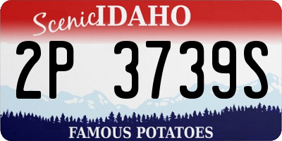 ID license plate 2P3739S