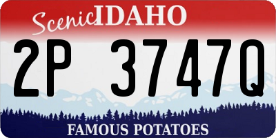 ID license plate 2P3747Q