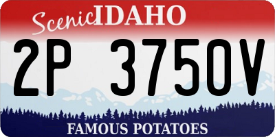 ID license plate 2P3750V