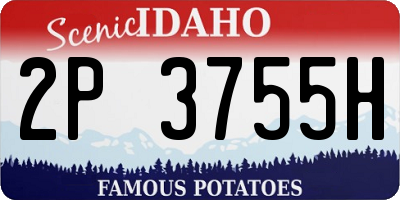 ID license plate 2P3755H