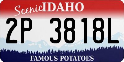 ID license plate 2P3818L