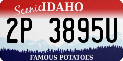 ID license plate 2P3895U