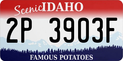 ID license plate 2P3903F