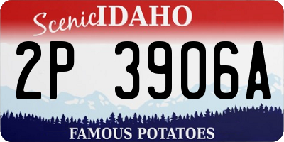 ID license plate 2P3906A